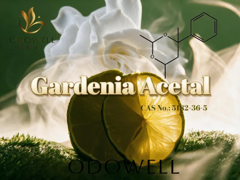 ​ODOWELL recomienda Gardenia Acetal para aplicaciones de fragancias frescas de cítricos y Gardenia